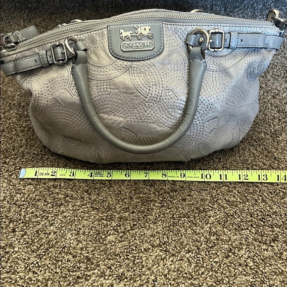 Coach Gray Metallic handbag - Picture 6 of 7